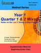 Bill Swick's Beginning Guitar Class Method - Quarters 1 & 2 Mixed Guitar and Fretted sheet music cover